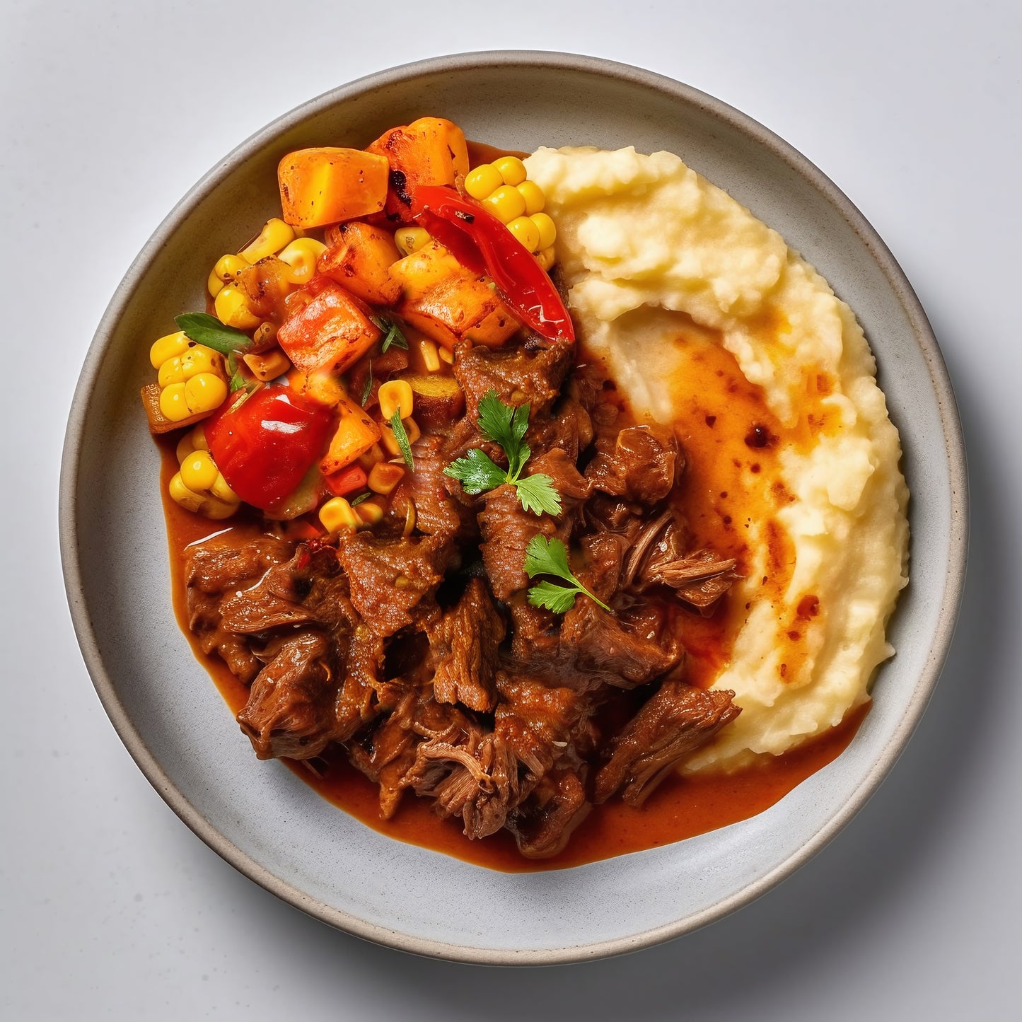 Chipotle Beef & Rosemary Mash