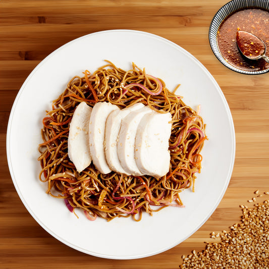 Poached Chicken and Soba Noodles