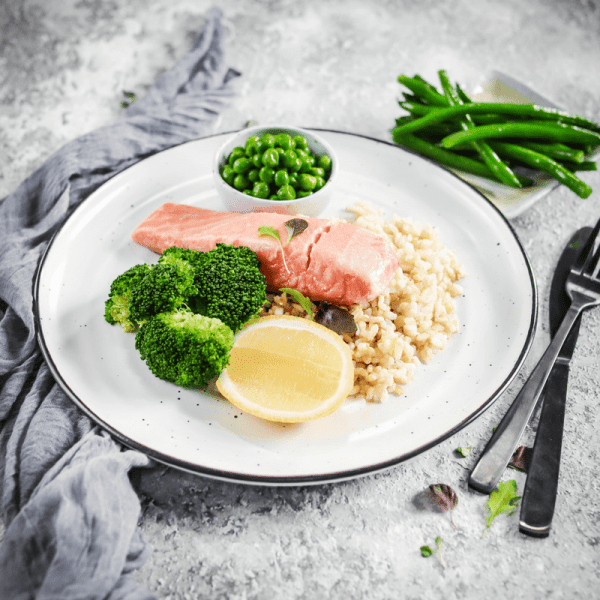 Muscle Meals Lean + Tone Poached Salmon, Greens & Rice